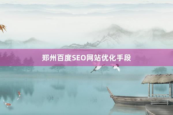 郑州百度SEO网站优化手段